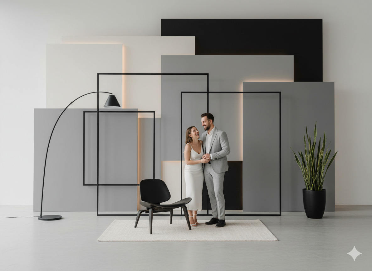 Moderne fotozone setup